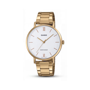 Casio LTP-VT01G-7BUDF Gold Stainless Steel Women's Watch, 34mm