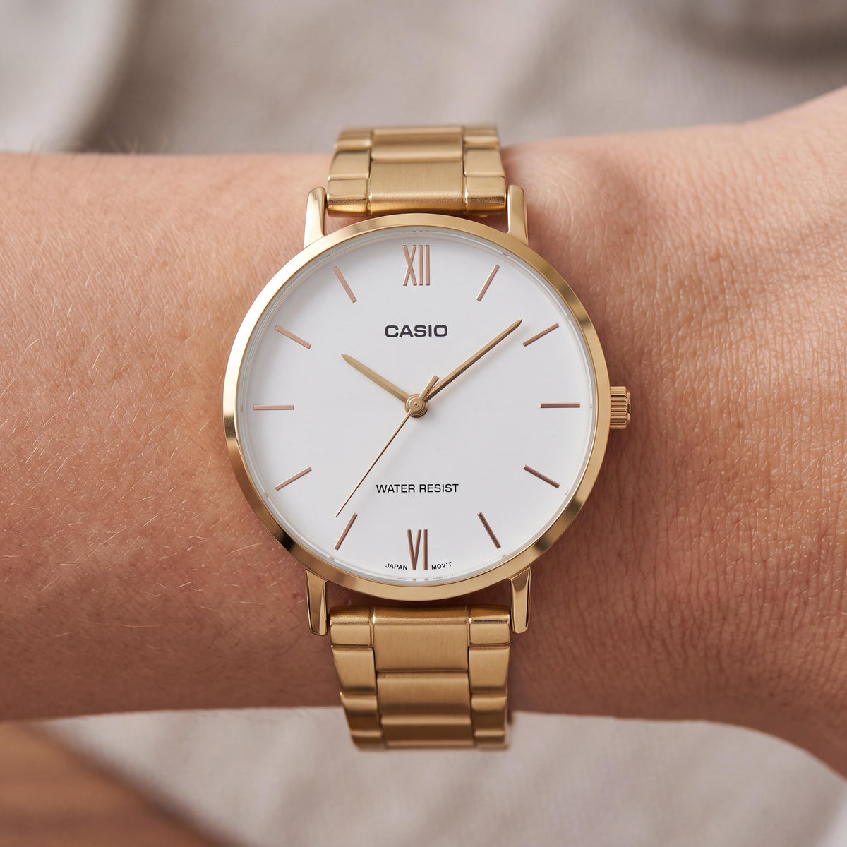 Casio LTP-VT01G-7BUDF Women's Gold Watch, 34mm, Photo 3