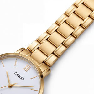 Casio LTP-VT01GL-7B Women Watch — front view, Quartz movement 40mm