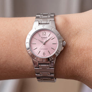 Casio LTP1177A-4A1 Women's Watch — side view, Stainless Steel case 28mm