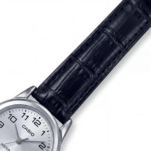 Casio LTPV001L-7B Women's Watch — side view, Stainless Steel case 25mm