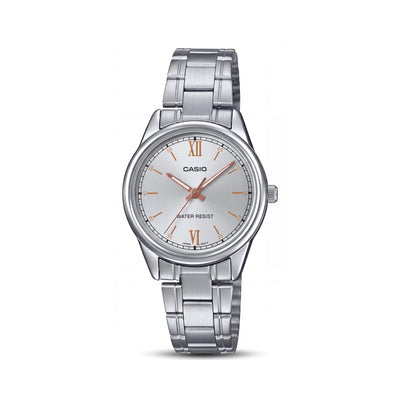 Casio Ltpv005D-7B2 Silver Stainless Steel Women's Watch, 28mm