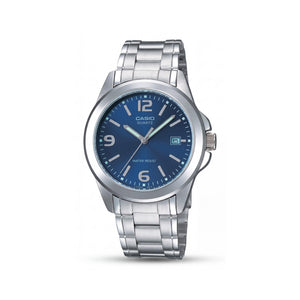 Casio MTP-1215A-2ADF Silver Stainless Steel Men's Watch, 38mm