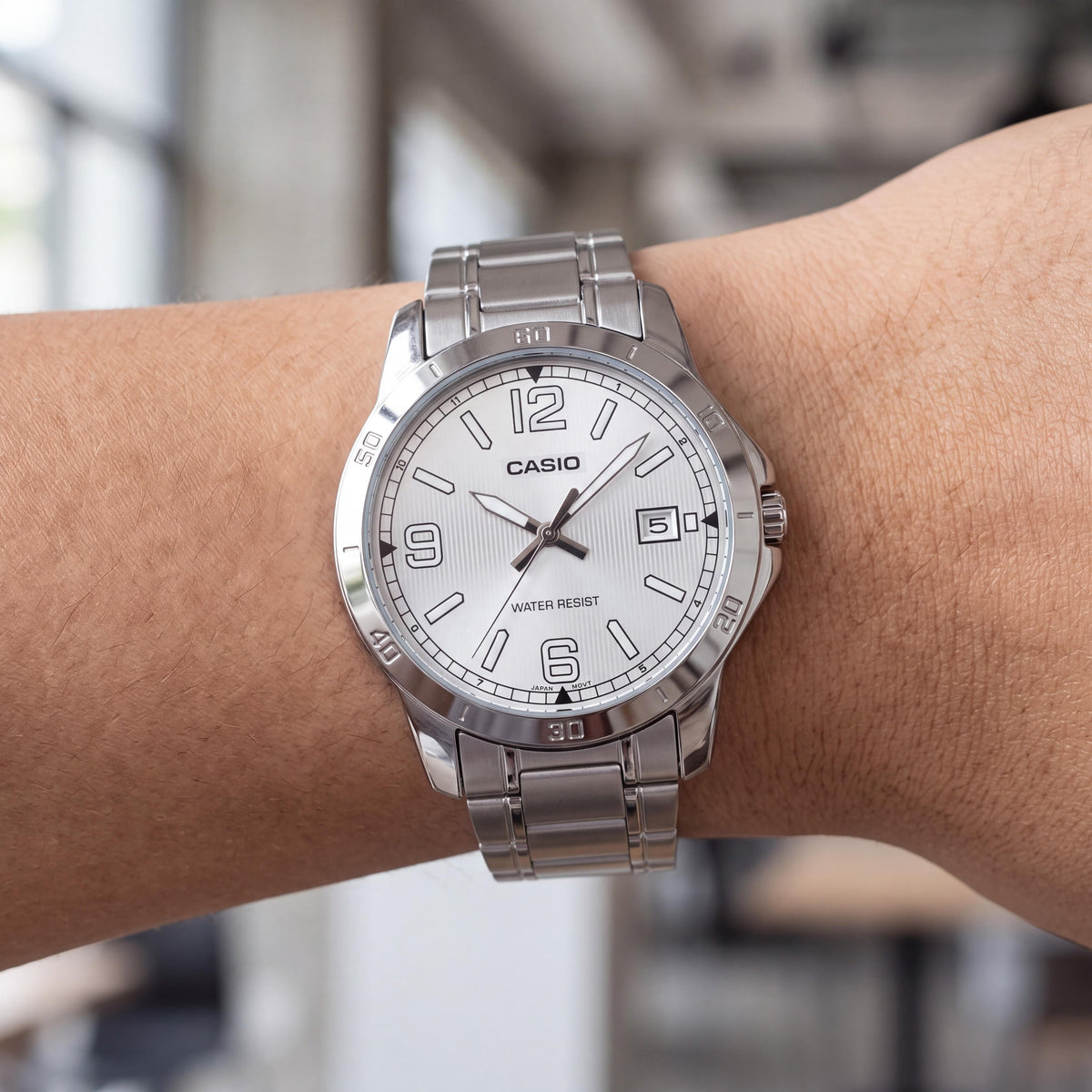 Casio MTP-V004D-7B2 Silver Watch for Men, Photo 3
