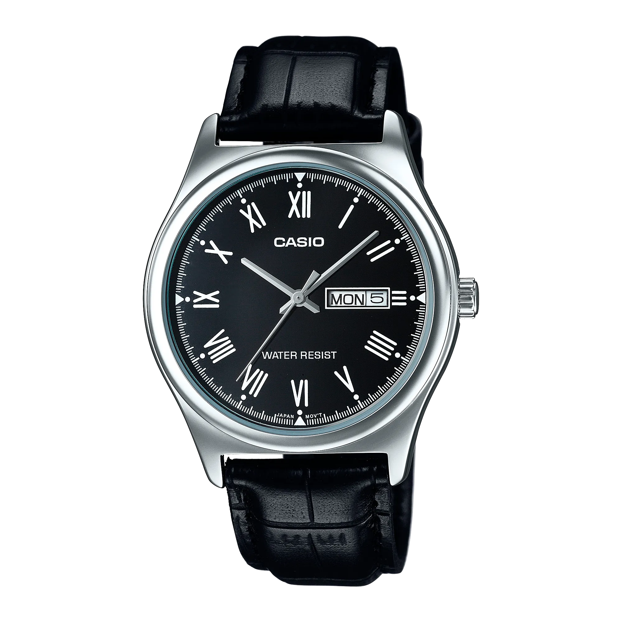 Casio MTP-V006L-1BUDF Reloj de Hombre Cromado/Negro, 38mm, Photo 