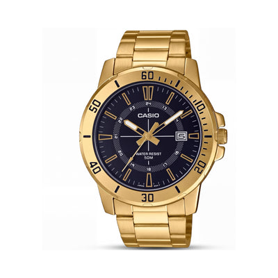 Casio MTP-VD01G-1CVUDF Gold Stainless Steel Men's Watch, 43mm