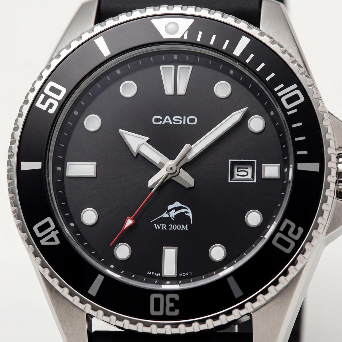 Casio Resin Strap Men's Black Watch, 40mm, Photo 2