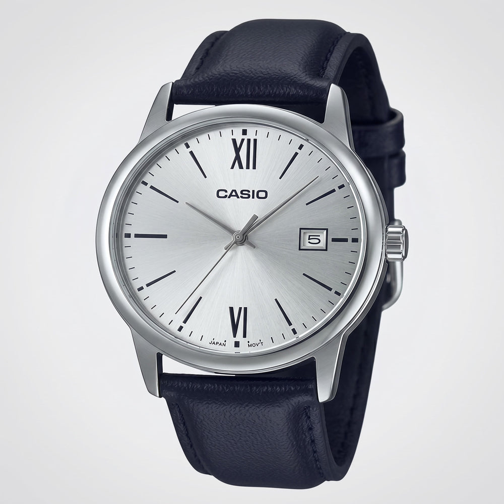 Casio Men's Watch — front view, Quartz movement 38mm