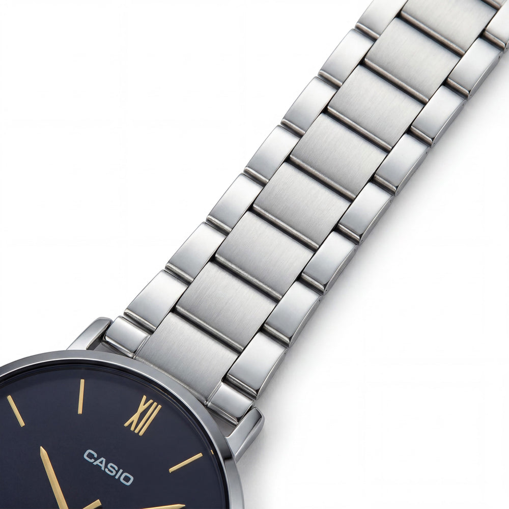 Casio Men's Watch — side view, Stainless Steel case 40mm