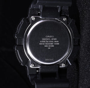 Casio STLS-110H-1B2 Men's Watch — side view, stainless steel case resin band
