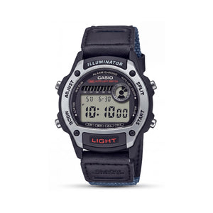 Casio W-220HF-8AVDF Black Resin Unisex Watch, 40mm