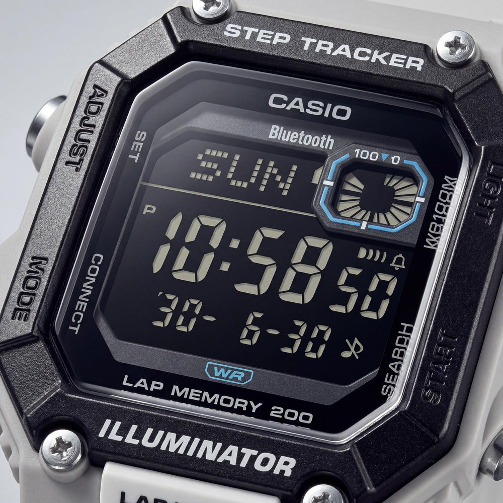 Casio WS-B1000-8BV Men's Watch — front view, Quartz movement 40mm