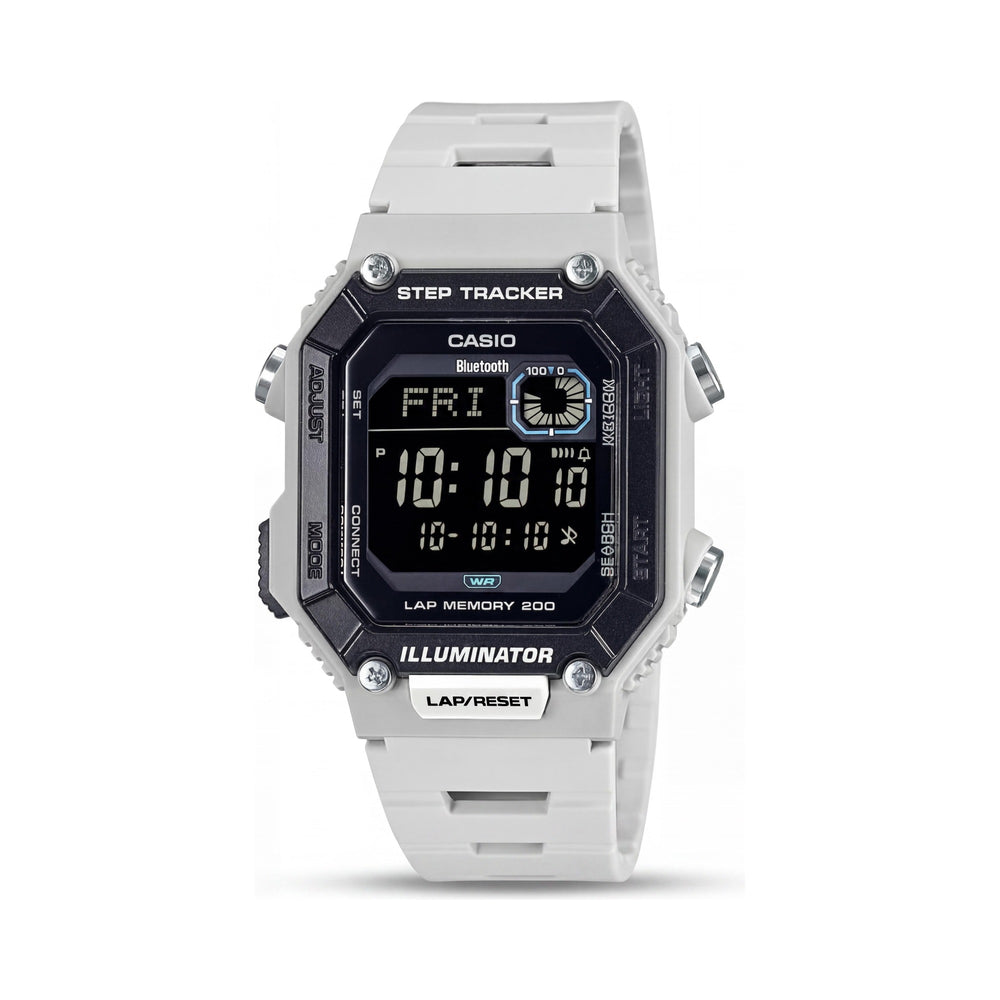 Casio WS-B1000-8BV White Resin Men's Watch, 40mm