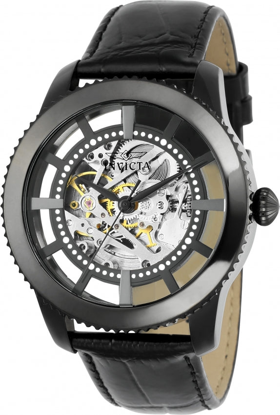 Invicta 22572 Vintage Automatic Watch for Men | Black Leather