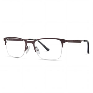 Chesterfield Ch 108xl Grey Rectangle Eyeglasses for Men, Metal frame