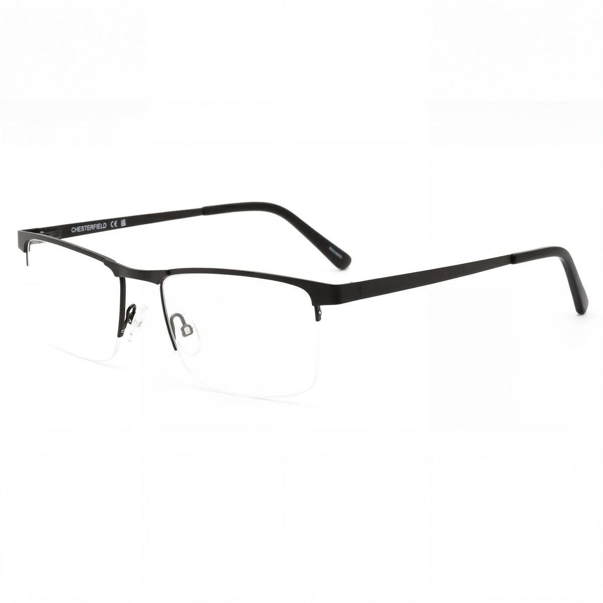Gafas rectangulares Chesterfield Ch 113xl negras para hombre, Photo 1