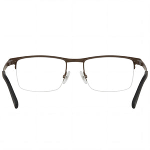 Chesterfield Ch 113xl Rectangle Eyeglasses Unisex — side view, Brown Metal temples