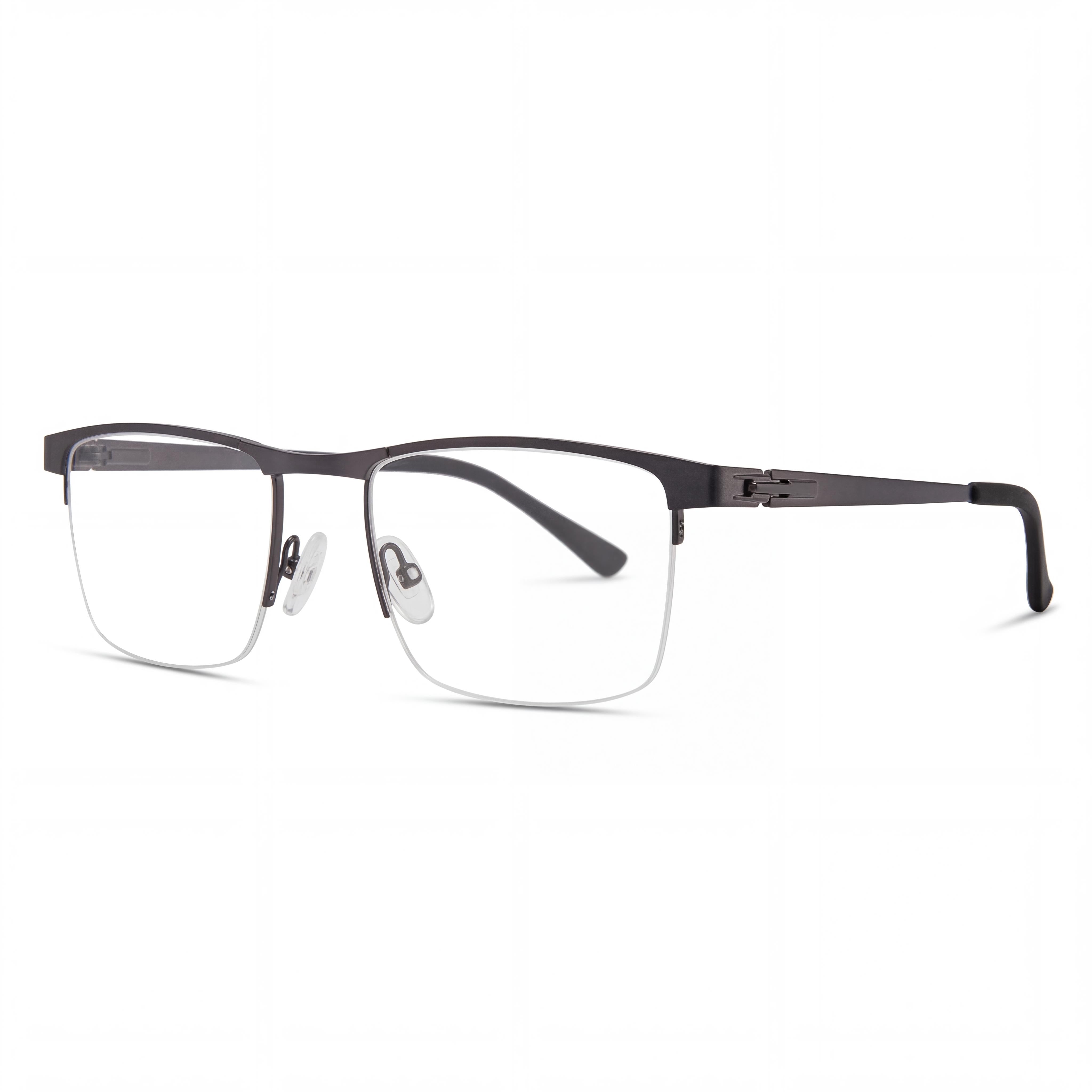 Gafas rectangulares Chesterfield CH 113XL grises para hombre, de metal, Photo 1
