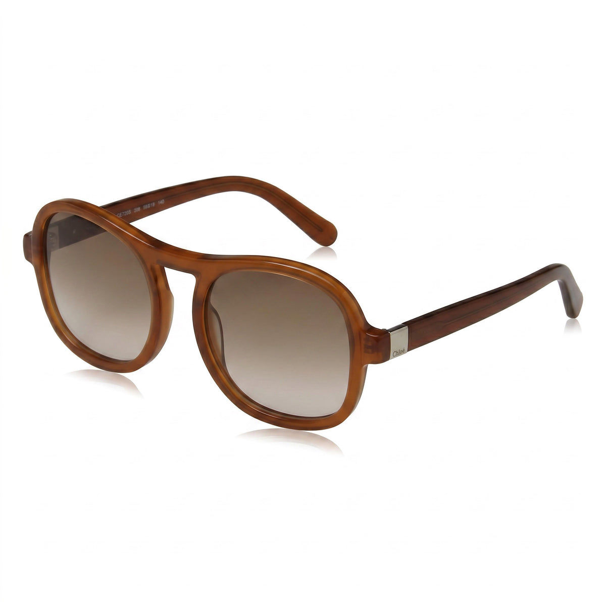 Chloe CE720S Caramel Square Gradient Sunglasses for Women, 56mm, Photo 1