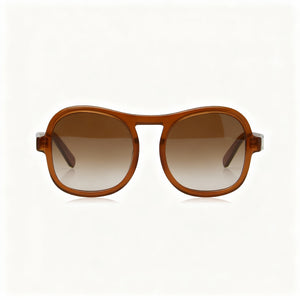 Chloe CE720S Square Sunglasses Women — side view, Non-Polarized Brown Gradient lens