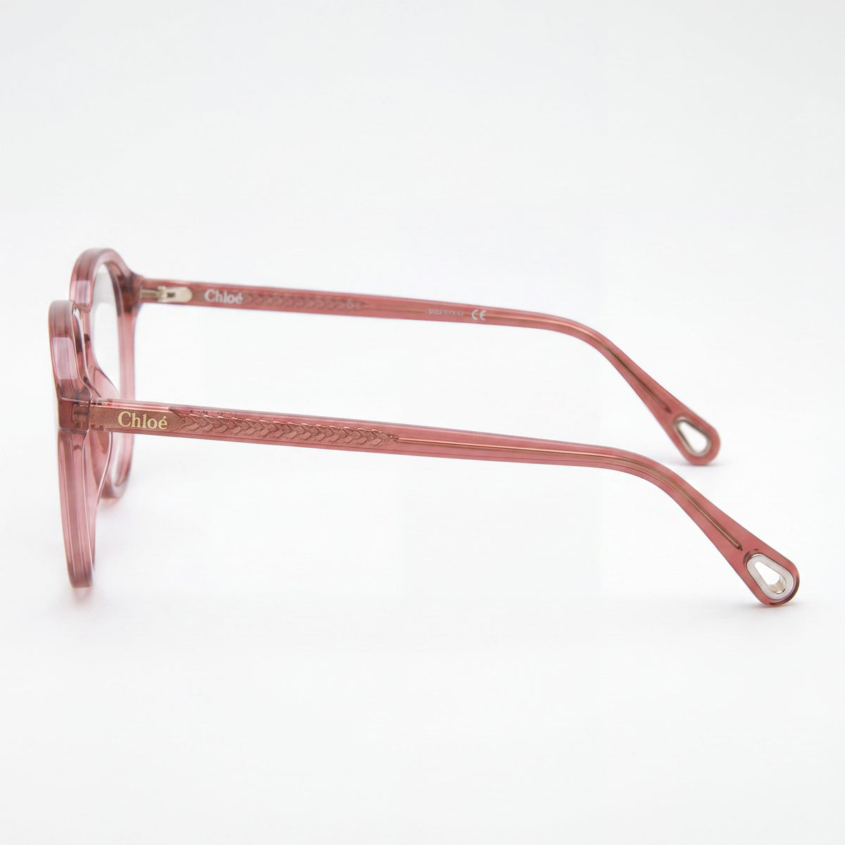 Gafas graduadas Chloé Ch0012o-006 ovaladas rosas para mujer, plástico 50mm, Photo 2
