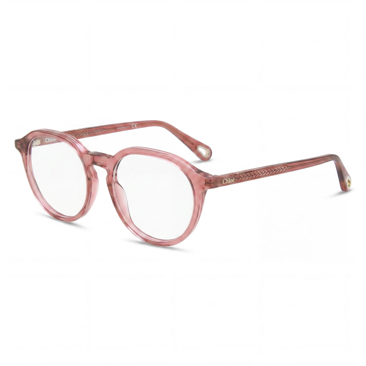 Gafas graduadas Chloé Ch0012o-006 ovaladas rosas para mujer, plástico 50mm, Photo 1