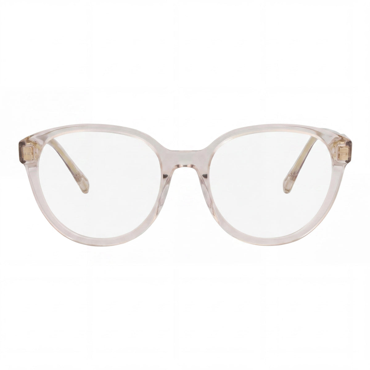 Chloé CH0127O Transparent Beige Oval Eyeglasses for Women, 51mm, Photo 2