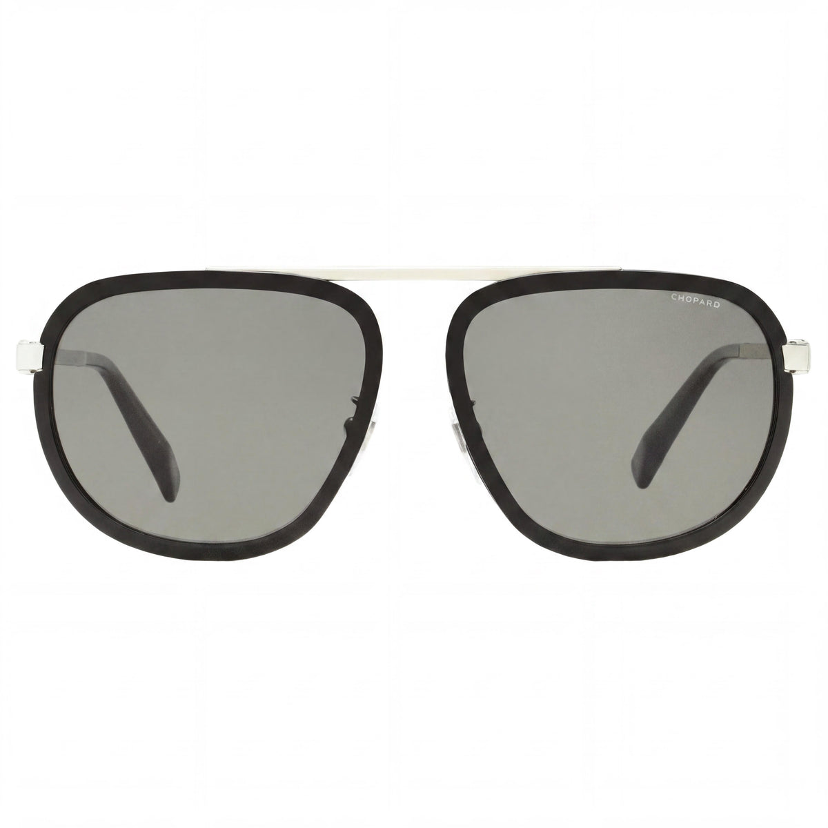 Gafas de sol rectangulares Chopard en gris plateado para mujer, Photo 2