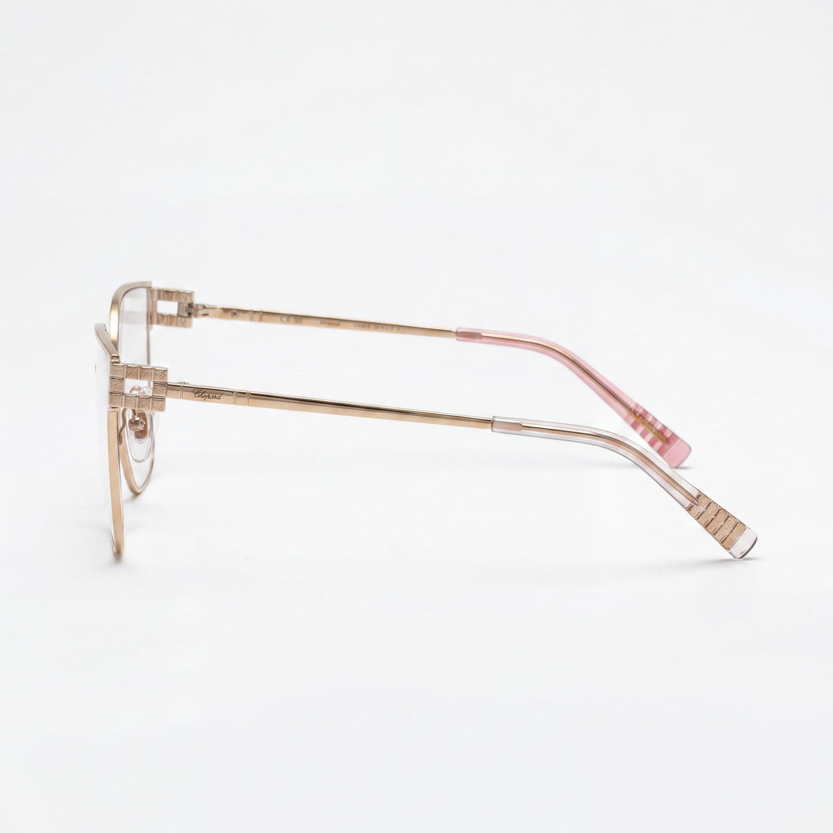 Gafas graduadas Chopard de lujo en color cobre dorado brillante, modelo mariposa, unisex, 54 mm, Photo 3