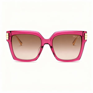 Chopard SCH353M Square Sunglasses for Women — front view, Titanium frame