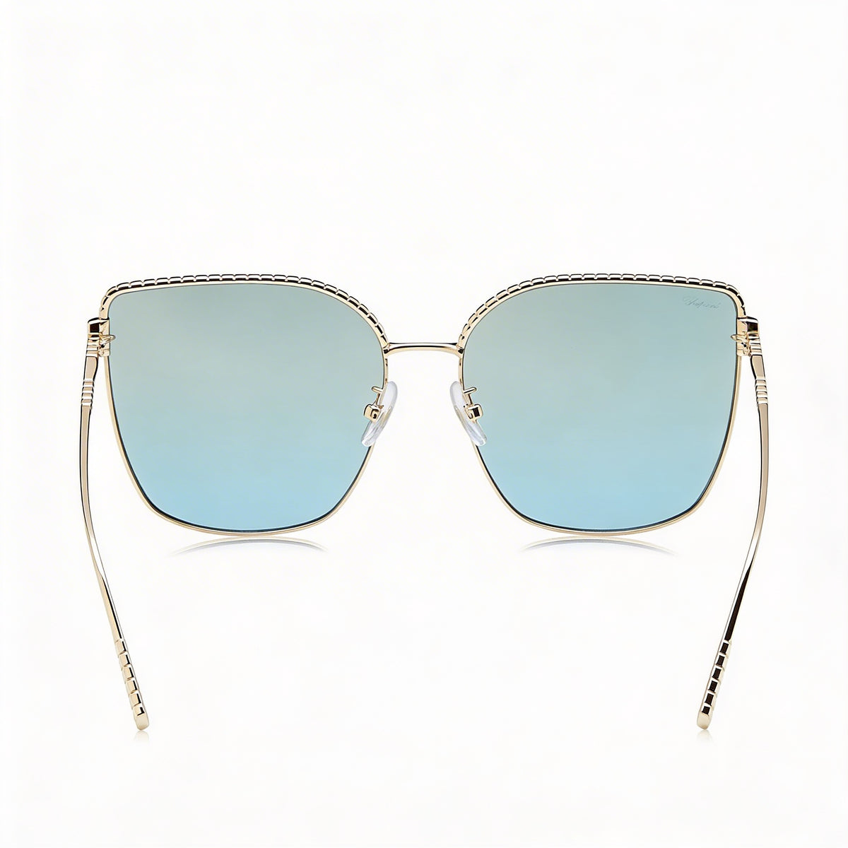 Gafas de sol Chopard SCHG67M de ojo de gato para mujer en oro rosa brillante, 63 mm, Photo 3