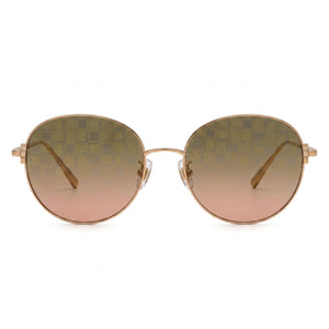 Chopard Schl03m Round Sunglasses for Women — front view, Titanium frame