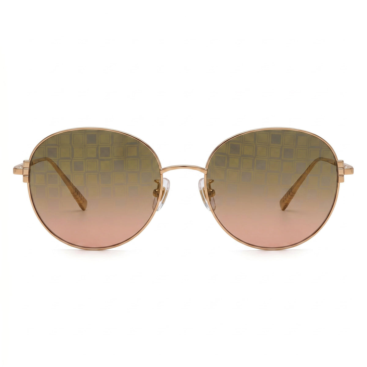 Chopard Schl03m Shiny Copper, Gold Round Sunglasses for Women, 57mm, Photo 2