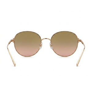 Chopard Schl03m Round Sunglasses Women — side view, Non-Polarized Green Gradient Pink Mirror lens