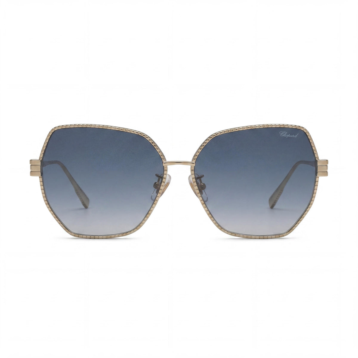 Gafas de sol ovaladas Chopard Schl28m de color camel brillante para mujer, 59 mm, Photo 2