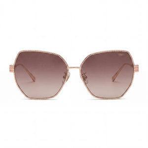 Chopard SCHL28M Square Sunglasses for Women — front view, Titanium frame