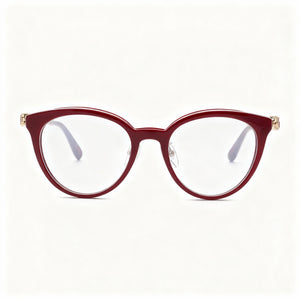 Chopard VCH331S Rectangle Eyeglasses for Women — front view, Metal