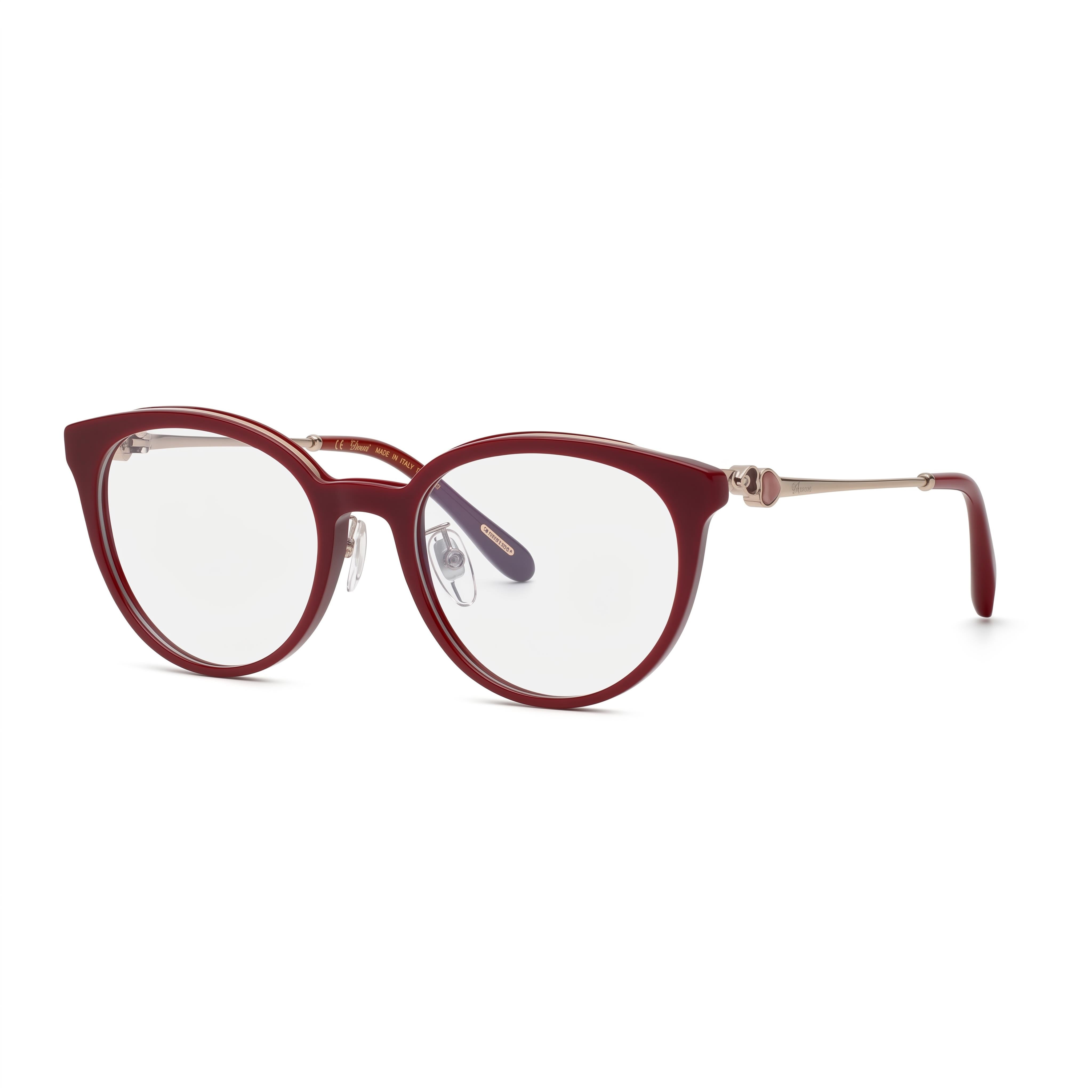 Chopard VCH331S Bordeaux Rectangle Eyeglasses for Women, Metal 53mm, Photo 1