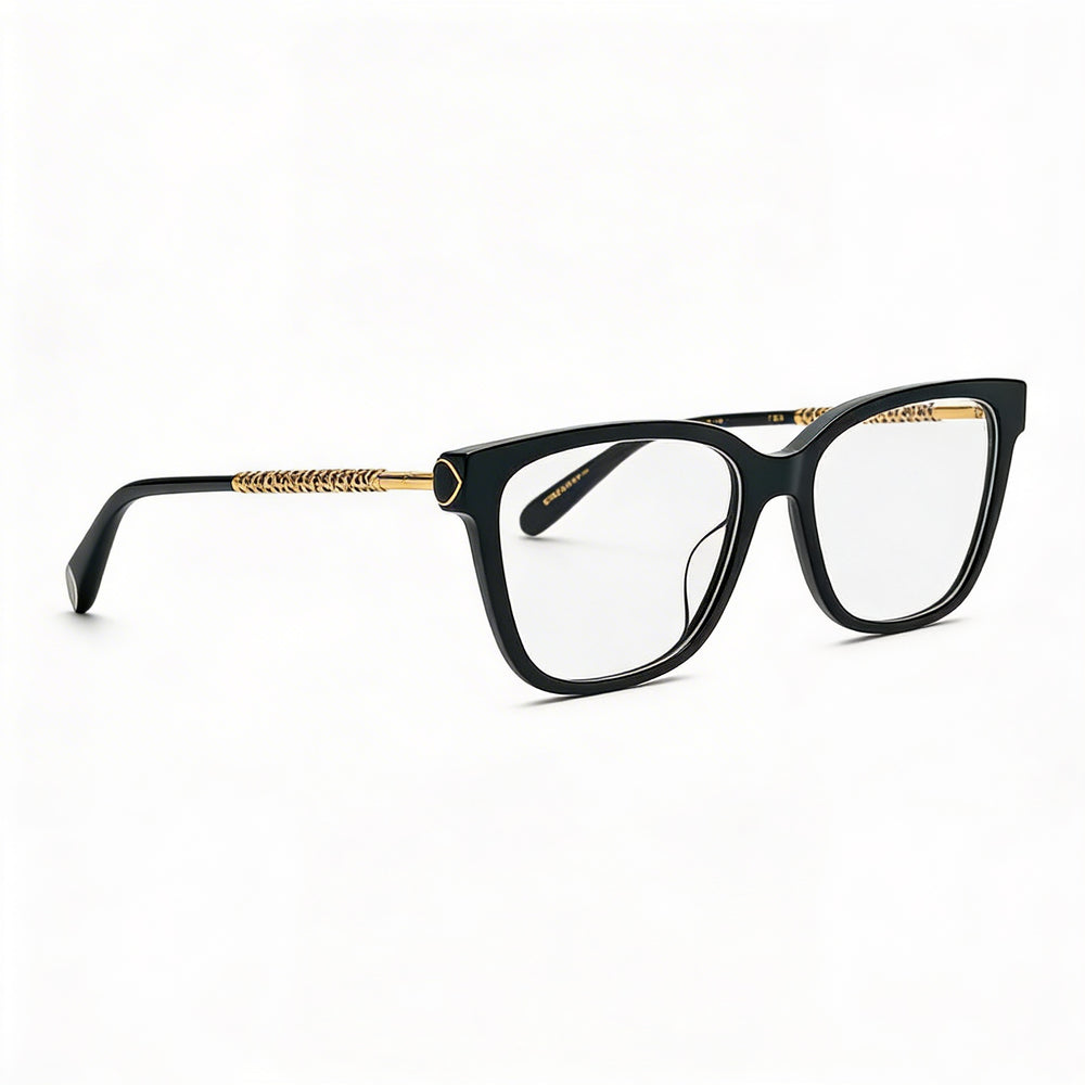 Chopard Vch333w Square Eyeglasses for Women — front view, acetate and metal