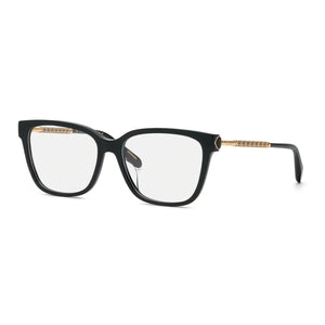 Chopard VCH333W Black Square Eyeglasses for Women, Acetate frame