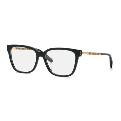 Chopard VCH333W Black Square Eyeglasses for Women, Acetate frame
