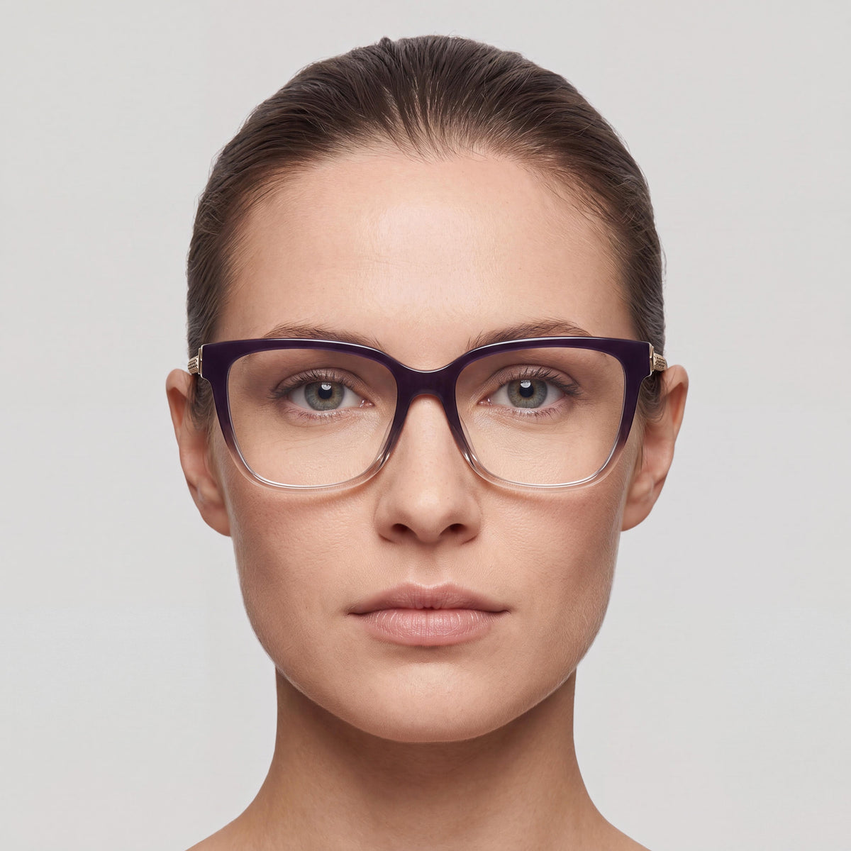Gafas graduadas cuadradas Chopard VCH333W violeta/dorado para mujer, 55mm, Photo 5