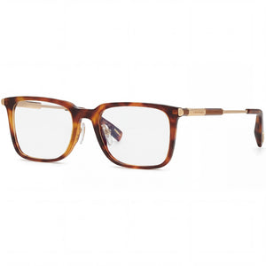 Chopard VCH344 Havana Rectangle Eyeglasses Unisex, Acetate and metal frame