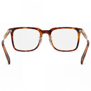 Chopard VCH344 Rectangle Eyeglasses Unisex — side view, Havana metal temples