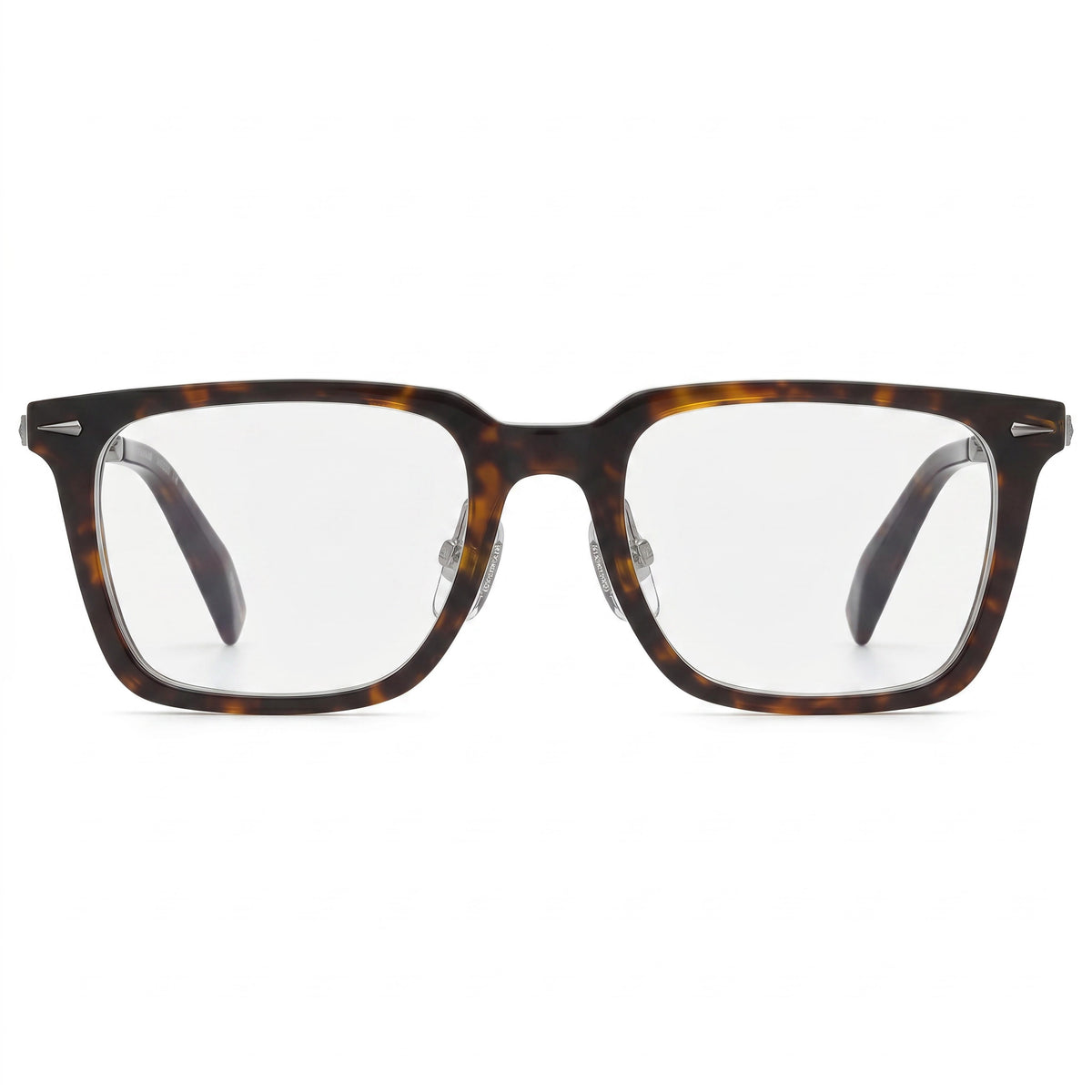 Gafas graduadas rectangulares Chopard VCH346 Havana brillante ocre para hombre, 52 mm, Photo 2
