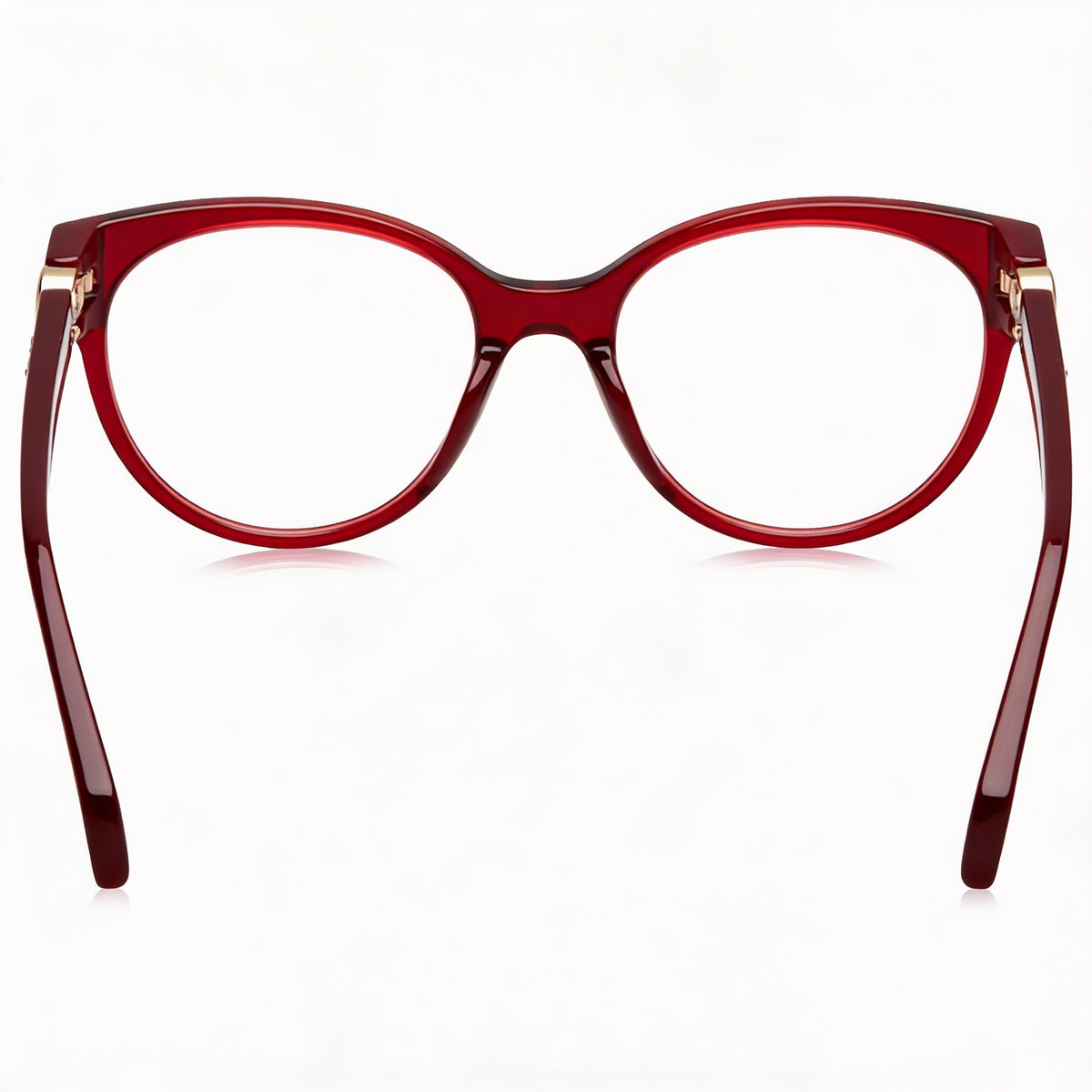 Chopard VCH350S Gafas de Mujer Rojas Ovaladas, Acetato 53mm, Photo 3