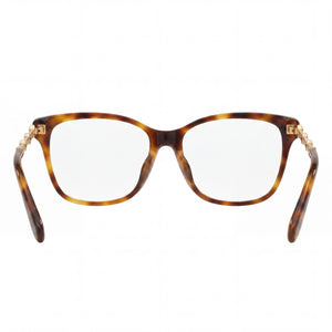 Chopard VCH352S Rectangle Eyeglasses Women — side view, Havana Combined Acetate Metal temples
