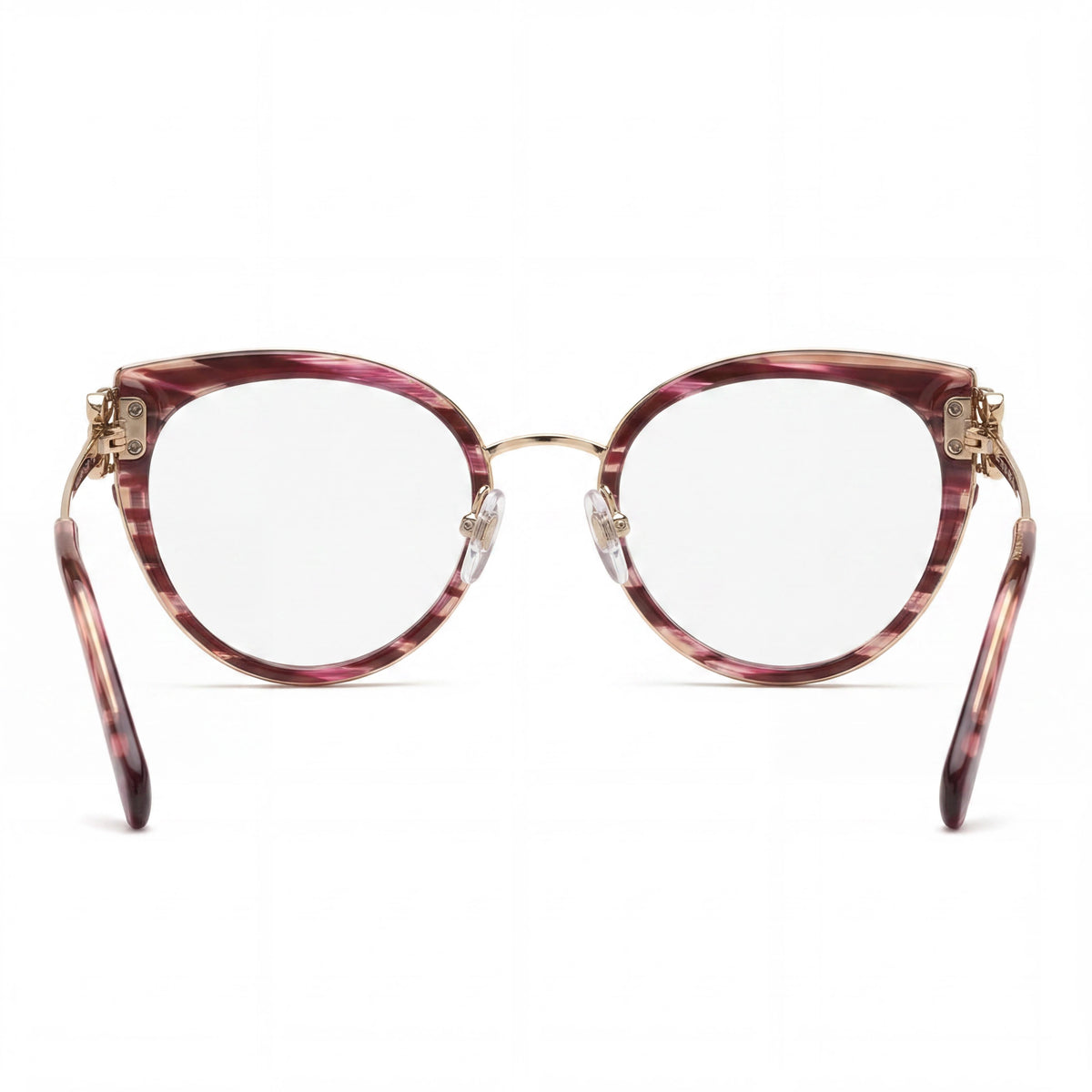 Gafas graduadas Chopard VCH367V de mujer, forma ojo de gato, color burdeos, 52 mm, Photo 2