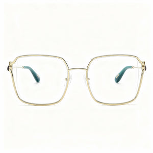 Chopard VCHG29S Square Eyeglasses for Women — front view, Metal