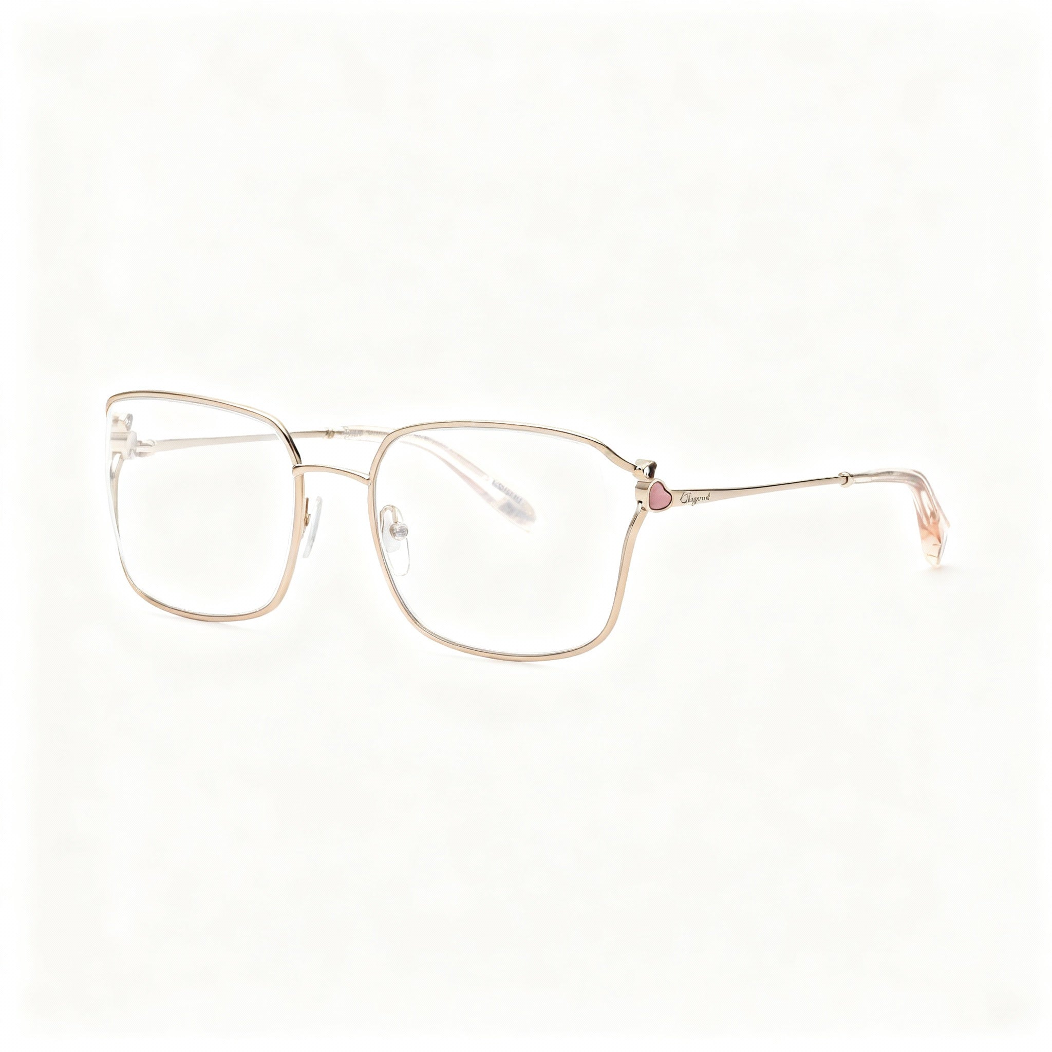 Gafas de oro rojo cuadradas Chopard VCHG29S para mujer, metal de 53 mm, Photo 3